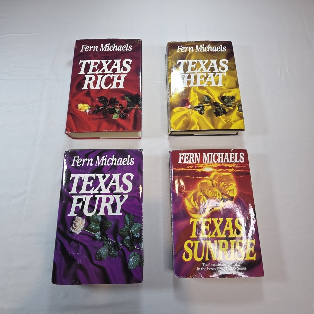Complete Series Lot 4 TEXAS HEAT Fern Michaels Hardcovers 1st Ed 1st Printing